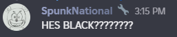 HES BLACK????????