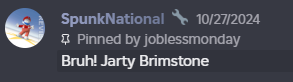 Bruh! Jarty Brimstone!